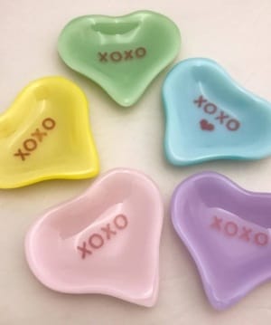 love heart dishes