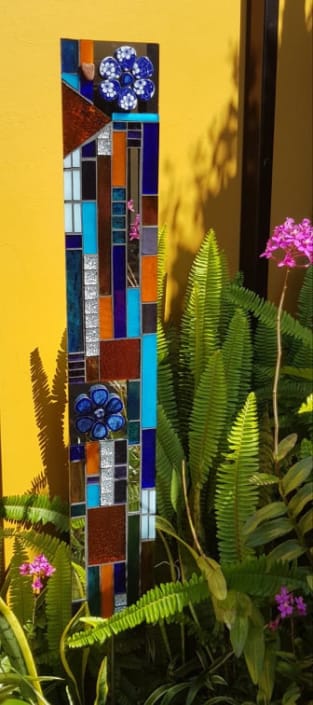 Jeanette Gordon - Mirrored Garden Panel