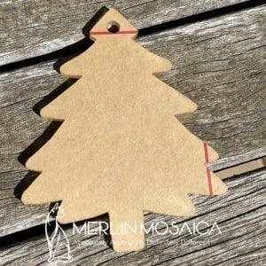Xmas tree 10cm acrylic SQ WM