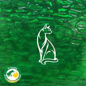 Mdi334hk med. green cobble iridised back