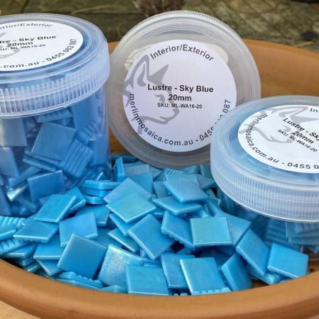 Lustre Sky Blue 20mm