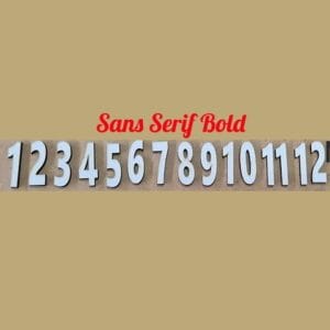 No3 Sans Serif Bold named