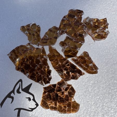 Crash Glass - amber