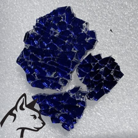 Crash Glass - dark blue