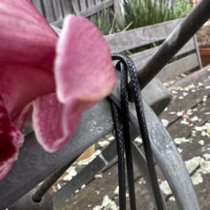 2MM LEATHER CORD Black 60cm