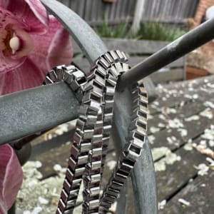 4MM BOX Silver 40cm