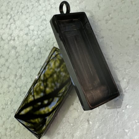 Black 40mm rectangle Sq