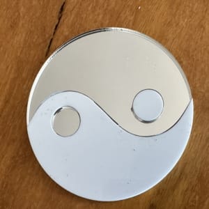 Yin-Yang 03 White and Silver
