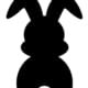 Set,Easter,Bunny,Silhouettes,Vector,Illustration
