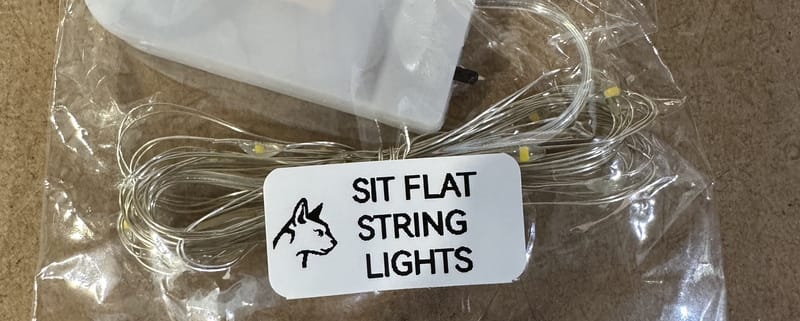 Sit flat string lights