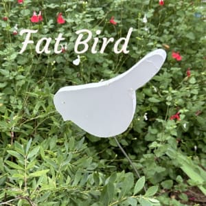 Garden Stake - Fat Bird Labelled