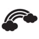 Black,And,Colored,Rainbow,Icons.,16,Different,Rainbow,Symbols,Isolated