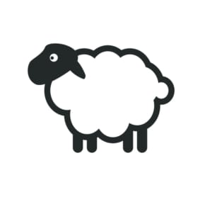 Sheep icon template