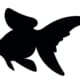 Vector,Drawing,Silhouette,Of,A,Goldfish