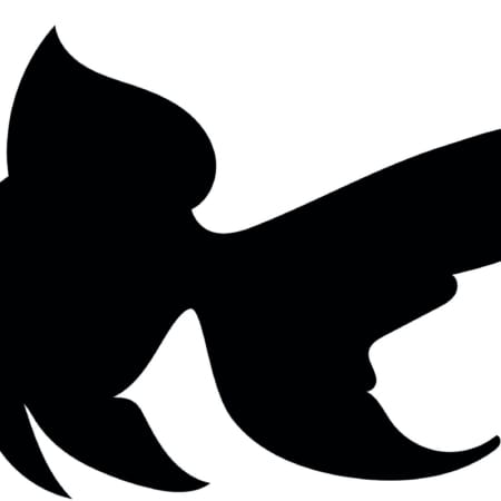 Vector,Drawing,Silhouette,Of,A,Goldfish