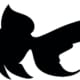 Vector,Drawing,Silhouette,Of,A,Goldfish