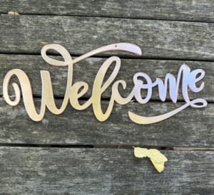 Welcome - Rose Gold Mirror