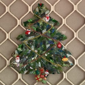 christmas tree - on my door