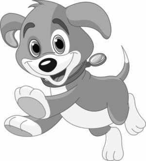 Illustration,Of,The,Cute,Fun,Puppy,Running