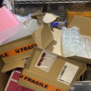 Recycled Packaging pile