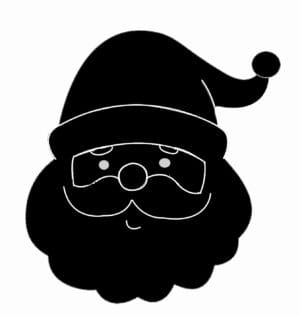 Cute,Santa,Clipart,Set,,Santa,Faces,Clip,Art,,Santa,Head,