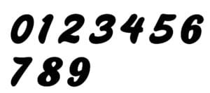 Mosaic Font - NUMBERS