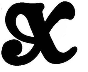 Mosaic Font - X