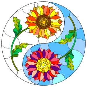 MM1590-Sunflower-Yin-Yang-Line-simple-example-scaled
