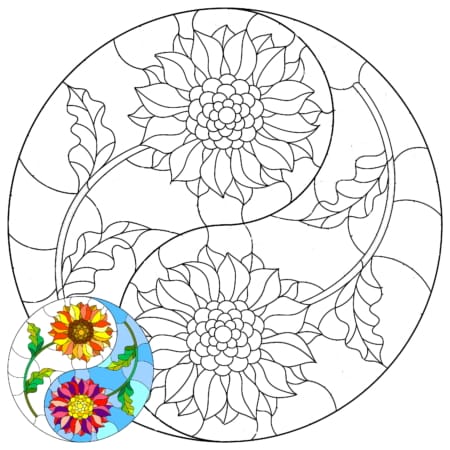 MM1590-Sunflower-Yin-Yang-Line-with-example-scaled