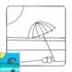 MM1600 - Beach Umbrella with example