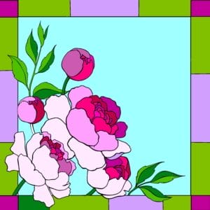 MM1670 - Square Peony Panel Colour